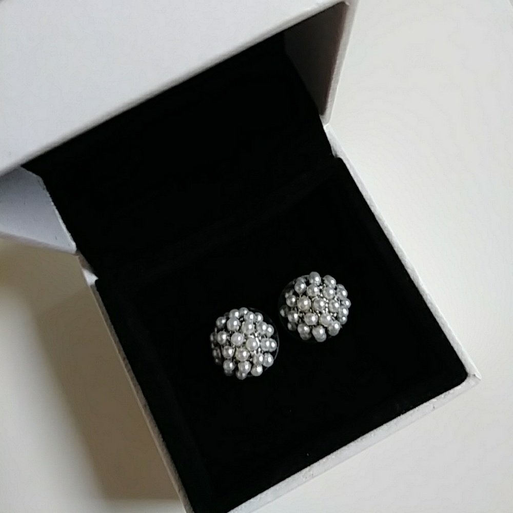 Faux pearl earrings